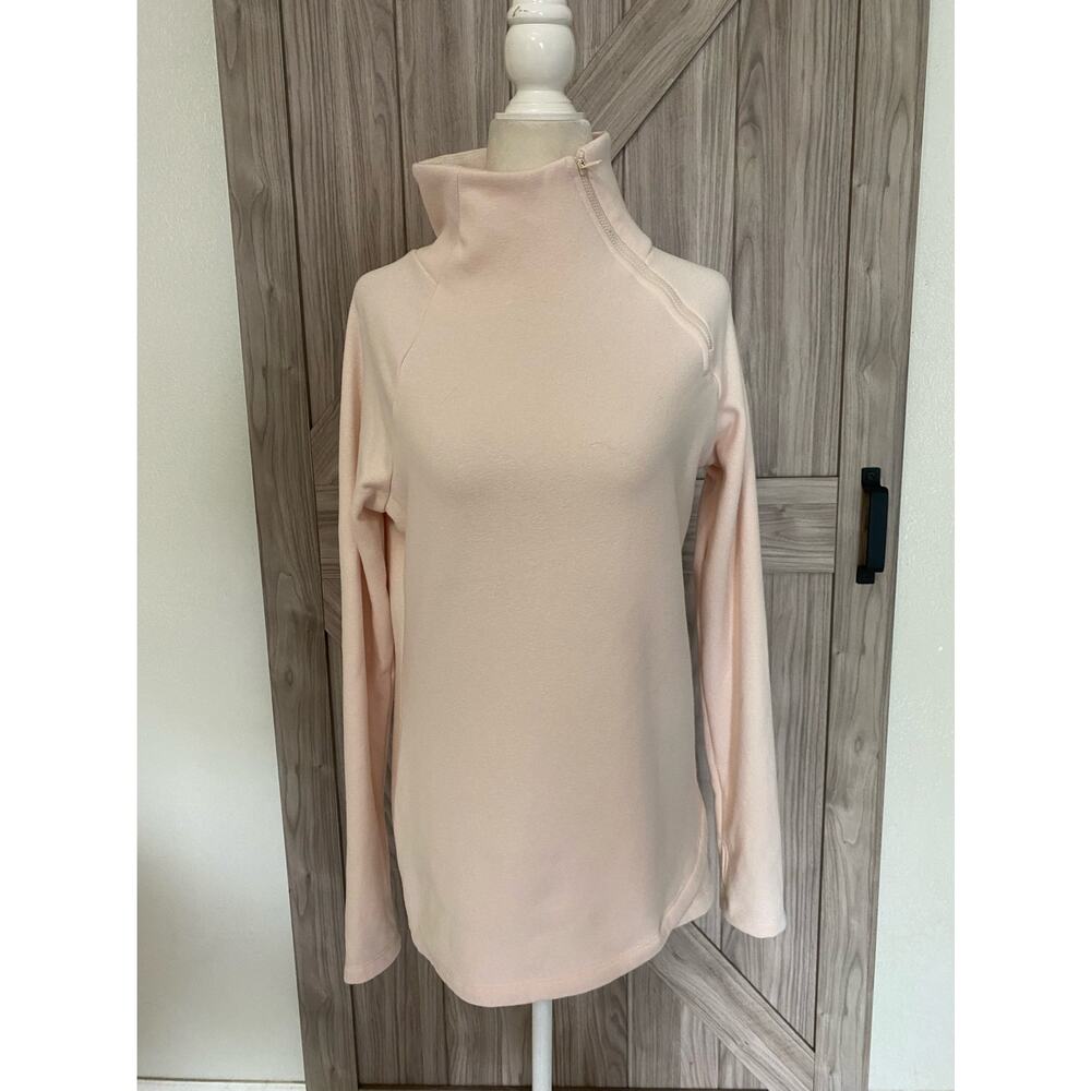 Apana small pink, long sleeve sweatshirt, high neck